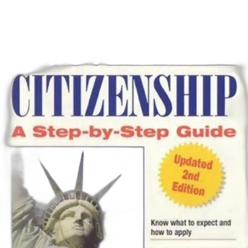book, cover, titled, citizenship, step-by-step, guide, updated, 2nd transparent PNG cut-out