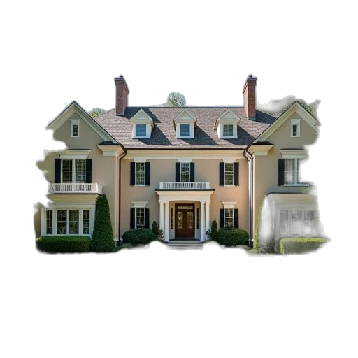 building, photorealistic, 3d render, concept art, watercolor, pastel, earth tones, home transparent PNG cut-out