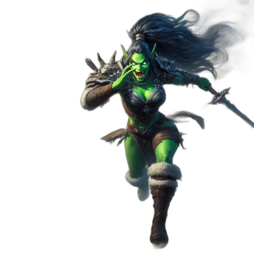 staff, weapon, fantasy art, concept art, pixel art, comic book art, green, fierce transparent PNG cut-out