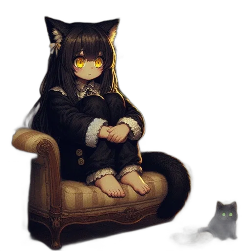 creature, staff, furniture, animal, pixel art, fantasy art, concept art, anime transparent PNG cut-out