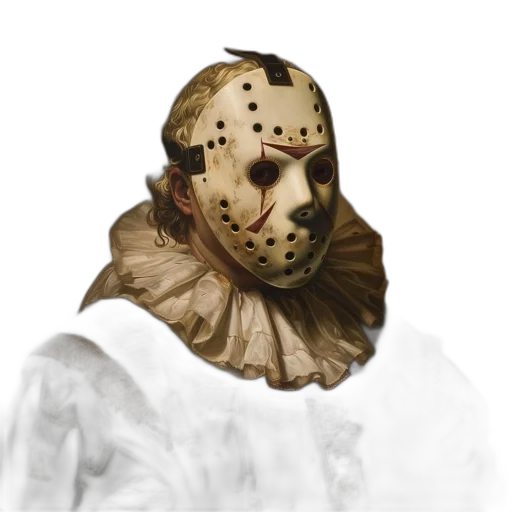 mask, face, creature, concept art, 3d render, photorealistic, pixel art, image transparent PNG cut-out