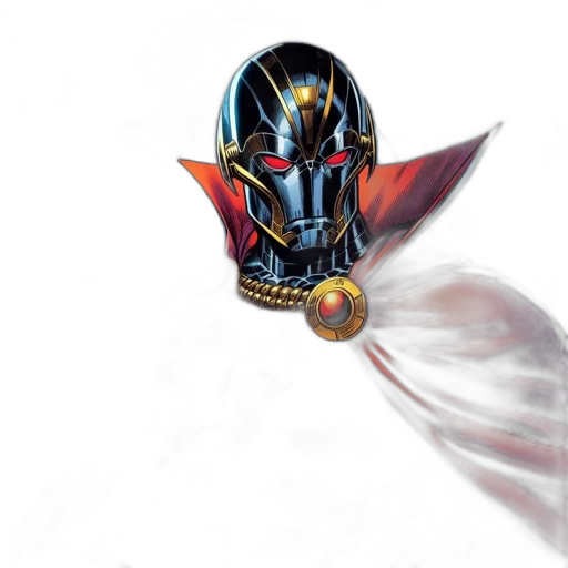 mask, weapon, robot, sword, concept art, fantasy art, comic book art, photorealistic transparent PNG cut-out