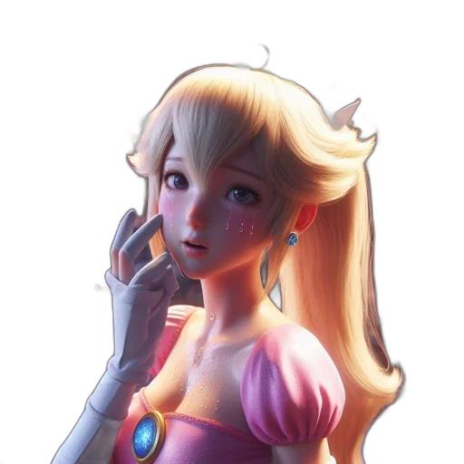 dress, robot, face, staff, 3d render, concept art, pixel art, vaporwave transparent PNG cut-out