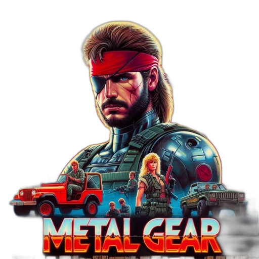 concept art, comic book art, pixel art, cyberpunk, metal, gear, solid, phantom transparent PNG cut-out