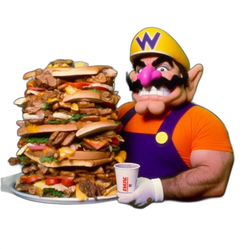 food, animal, creature, weapon, 3d render, pixel art, concept art, vaporwave transparent PNG cut-out