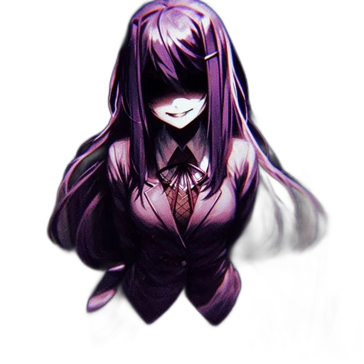 mask, face, creature, hair, pixel art, concept art, anime, fantasy art transparent PNG cut-out