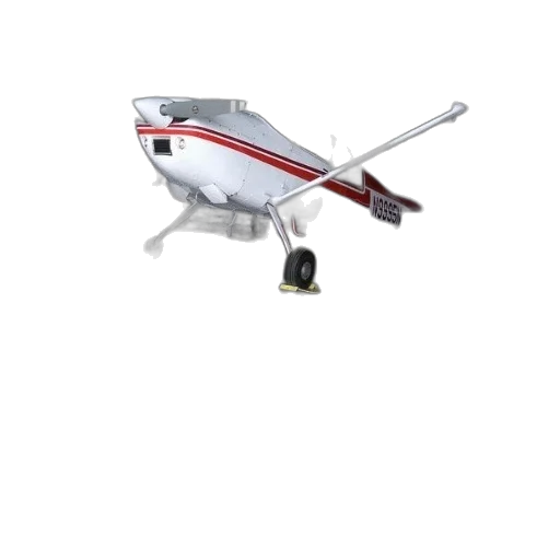 weapon, staff, robot, 3d render, small, white, airplane, red transparent PNG cut-out