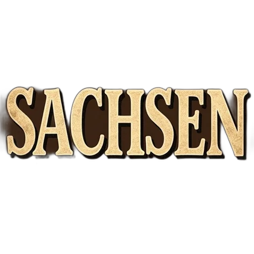 first, image, displays, word, sachsen, decorative, font, brown transparent PNG cut-out