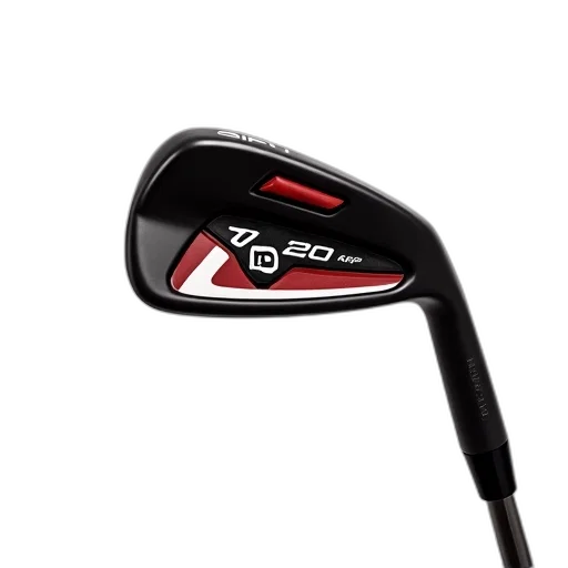 black, red, golf, club, white, logo, side, displayed transparent PNG cut-out