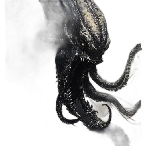 creature, animal, dragon, hair, concept art, photorealistic, fantasy art, 3d render transparent PNG cut-out