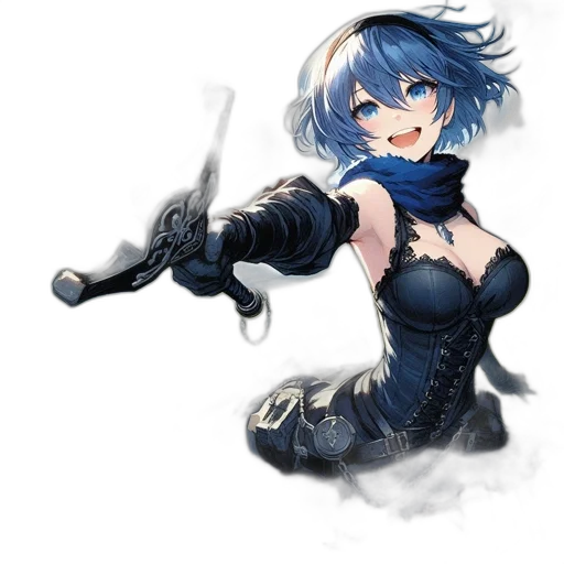 weapon, sword, staff, dress, fantasy art, concept art, anime, pixel art transparent PNG cut-out