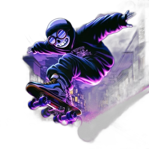 concept art, comic book art, fantasy art, pixel art, dark, urban, night, scene transparent PNG cut-out