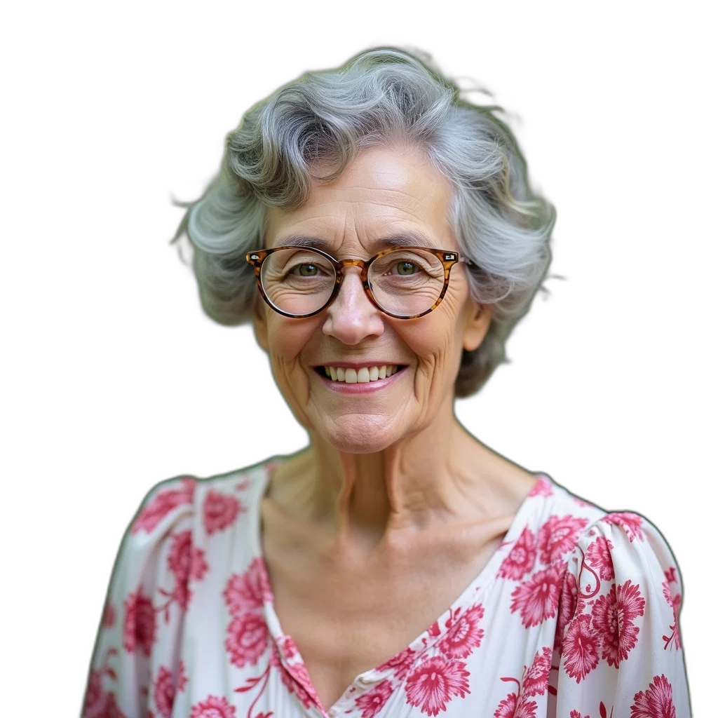 staff, face, crown, jewelry, portrait, elderly, woman, short transparent PNG cut-out