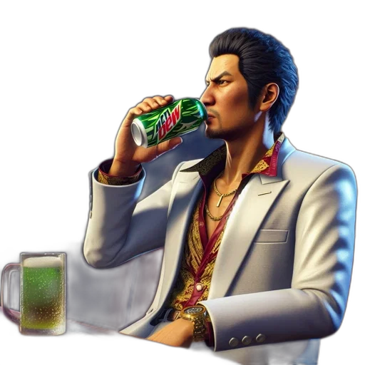 bottle, jacket, food, vaporwave, concept art, pixel art, cyberpunk, dimly transparent PNG cut-out