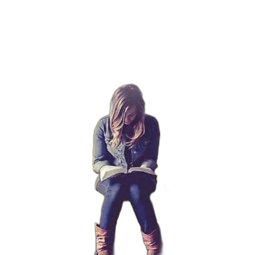 jacket, watercolor, concept art, pixel art, photorealistic, neon lights, dark, woman transparent PNG cut-out