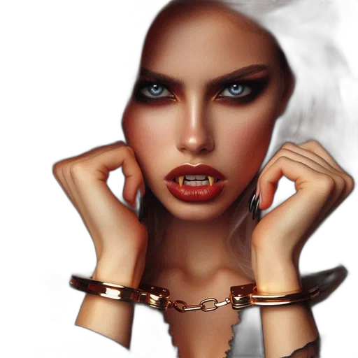jewelry, face, fantasy art, photorealistic, concept art, comic book art, dark, portrait transparent PNG cut-out