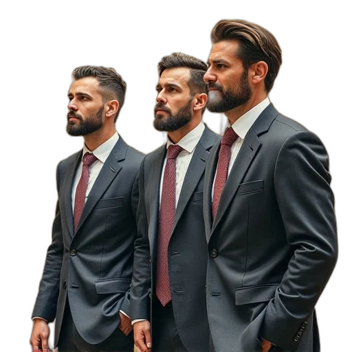 jacket, staff, 3d render, three transparent PNG cut-out