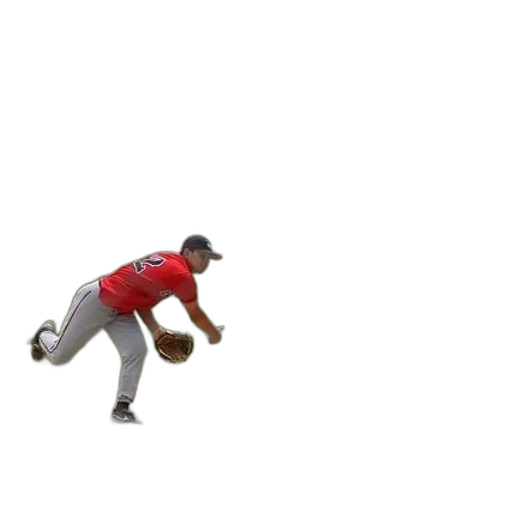 creature, 3d render, baseball, player, red, shirt, pitcher, mound transparent PNG cut-out
