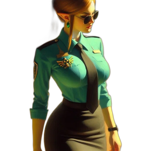 staff, dress, jacket, concept art, 3d render, fantasy art, comic book art, outer space transparent PNG cut-out