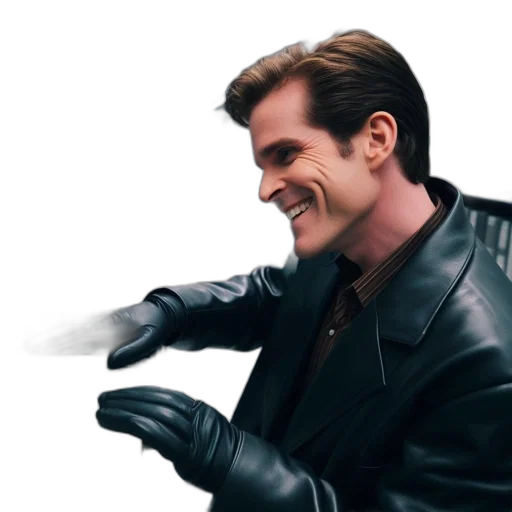 jacket, face, weapon, robot, concept art, comic book art, 3d render, photorealistic transparent PNG cut-out