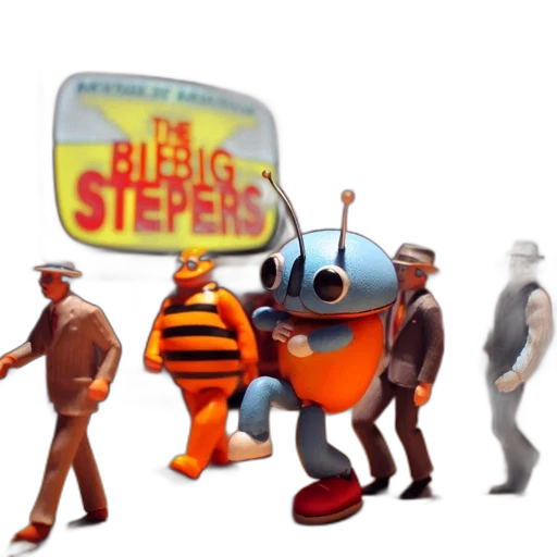staff, concept art, 3d render, city street, outer space, colorful, vibrant, room transparent PNG cut-out