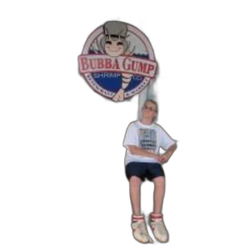 staff, umbrella, 3d render, person, sits, bench, front, bubba transparent PNG cut-out