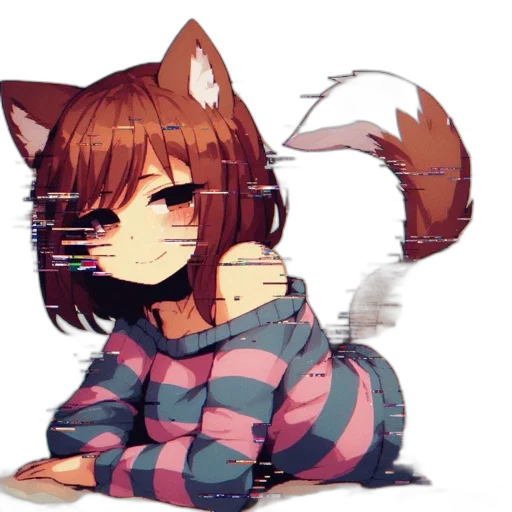 staff, animal, creature, weapon, pixel art, anime, vaporwave, concept art transparent PNG cut-out