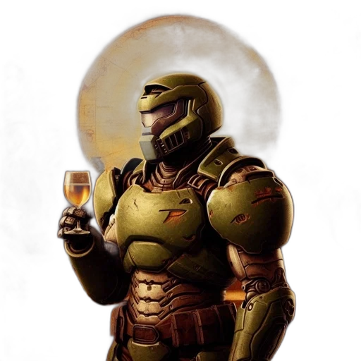 robot, concept art, pixel art, fantasy art, comic book art, earth tones, golden, individual transparent PNG cut-out