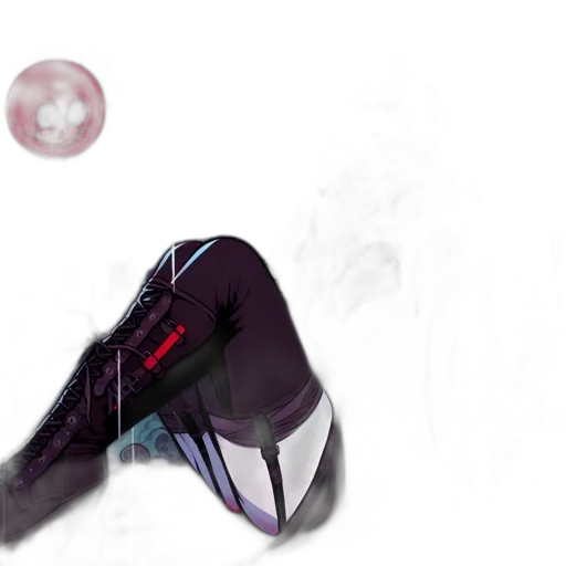 mask, weapon, hat, robot, concept art, cyberpunk, vaporwave, 3d render transparent PNG cut-out