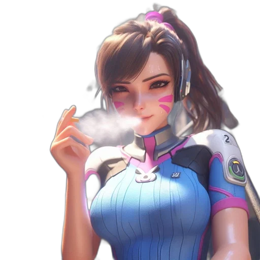 weapon, face, staff, robot, concept art, anime, fantasy art, vaporwave transparent PNG cut-out