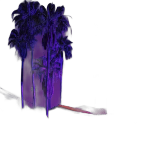 hair, crown, mask, hat, concept art, 3d render, vaporwave, watercolor transparent PNG cut-out