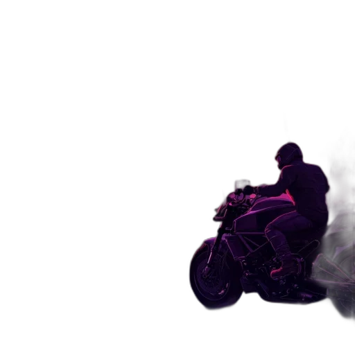 car, jacket, weapon, creature, concept art, 3d render, photorealistic, vaporwave transparent PNG cut-out