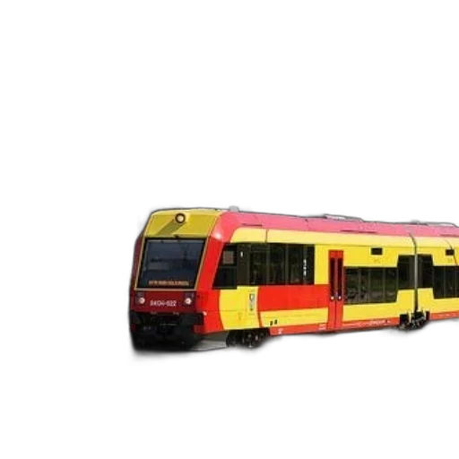 3d render, photorealistic, concept art, modern, red, yellow, train, station transparent PNG cut-out