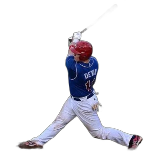weapon, staff, sword, animal, 3d render, baseball, player, blue transparent PNG cut-out