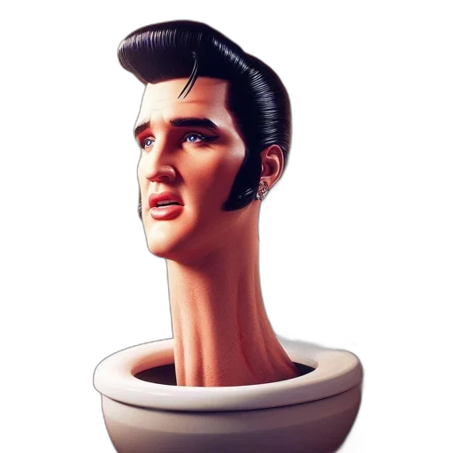 hair, face, crown, robot, 3d render, photorealistic, concept art, cartoon transparent PNG cut-out