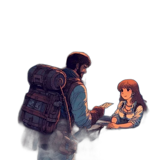 jacket, robot, concept art, watercolor, pixel art, comic book art, fog, fire transparent PNG cut-out