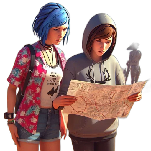 jacket, concept art, comic book art, 3d render, photorealistic, city street, blue, pastel transparent PNG cut-out