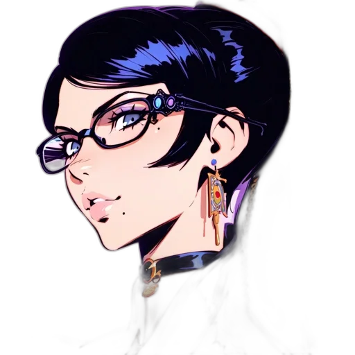 jewelry, staff, jacket, crown, cartoon, anime, pixel art, cyberpunk transparent PNG cut-out