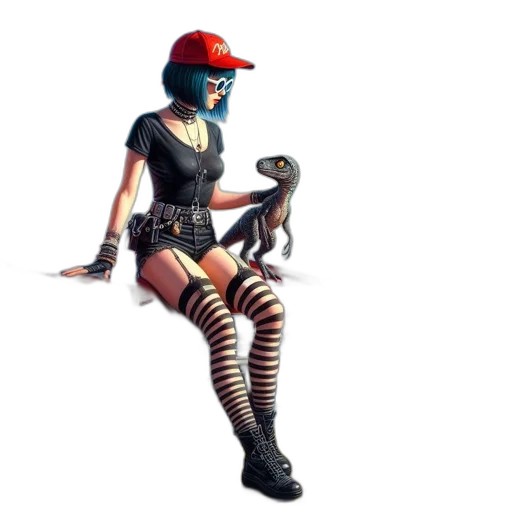 creature, animal, staff, hat, concept art, fantasy art, pixel art, 3d render transparent PNG cut-out