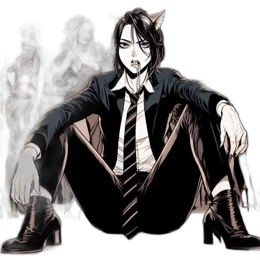 creature, animal, staff, mask, concept art, comic book art, cartoon, anime transparent PNG cut-out