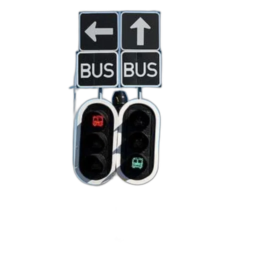 concept art, 3d render, traffic, light, signs, indicating, bus, lanes transparent PNG cut-out