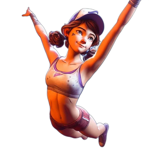 staff, concept art, 3d render, fantasy art, comic book art, animated, figure, leaps transparent PNG cut-out
