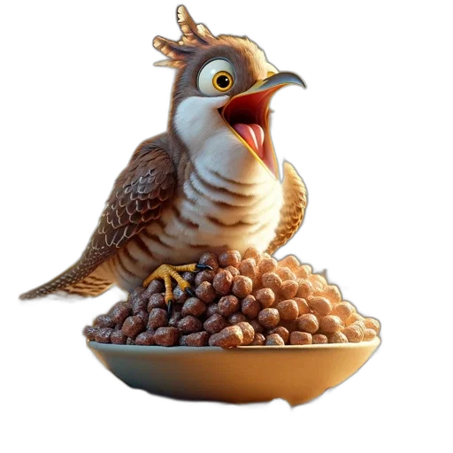 food, animal, crown, creature, 3d render, concept art, photorealistic, fantasy art transparent PNG cut-out