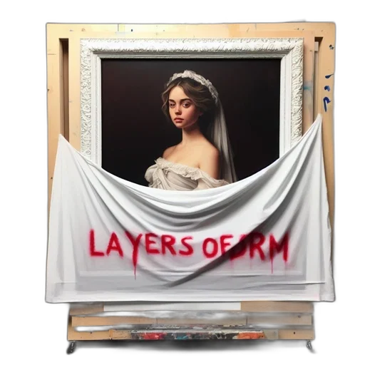 dress, oil painting, photorealistic, concept art, fantasy art, artist, workspace, features transparent PNG cut-out