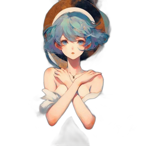 hat, mask, crown, dress, anime, pixel art, watercolor, concept art transparent PNG cut-out