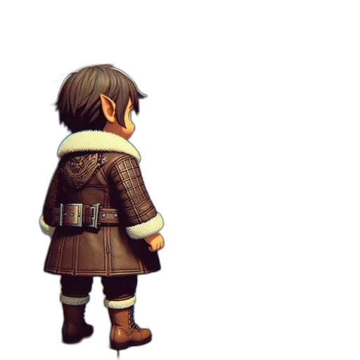 jacket, weapon, robot, sword, pixel art, concept art, 3d render, fantasy art transparent PNG cut-out