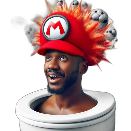 hat, creature, mask, crown, concept art, 3d render, pixel art, anime transparent PNG cut-out