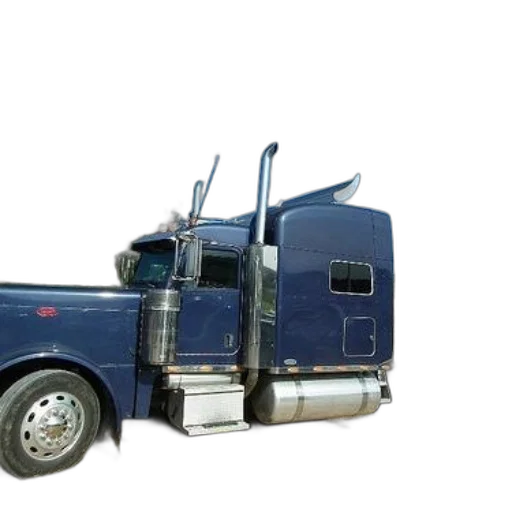 robot, car, photorealistic, 3d render, concept art, blue, semi-truck, chrome transparent PNG cut-out