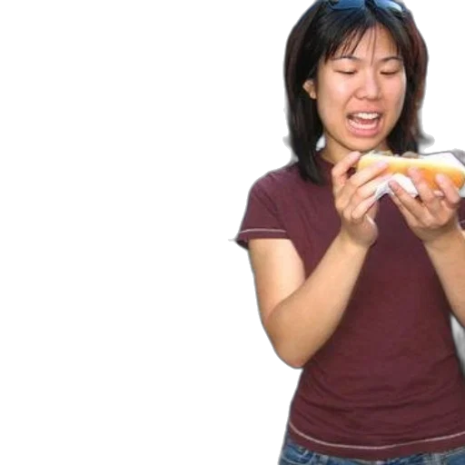 food, photorealistic, two, women, enjoy, hot, dogs, city transparent PNG cut-out