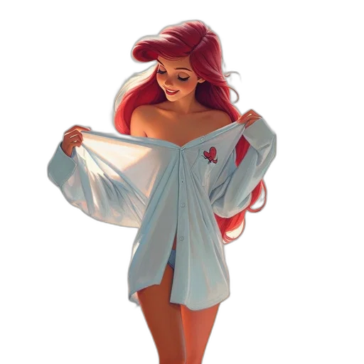 dress, concept art, comic book art, fantasy art, 3d render, underwater, fire, sunset transparent PNG cut-out